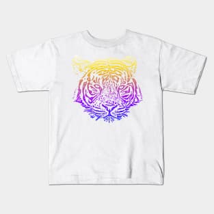 sunset tiger Kids T-Shirt